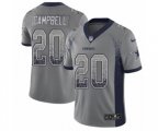 Dallas Cowboys #20 Ibraheim Campbell Limited Gray Rush Drift Fashion NFL Jersey