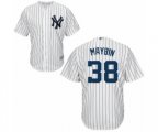 New York Yankees #38 Cameron Maybin Replica White Home Baseball Jersey