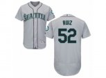 Seattle Mariners #52 Carlos Ruiz Grey Flexbase Authentic Collection MLB Jersey