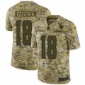 Minnesota Vikings #18 Justin Jefferson Camo Stitched NFL Limited 2018 Salute To Service Jersey