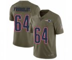 New England Patriots #64 Hjalte Froholdt Limited Olive 2017 Salute to Service Football Jersey