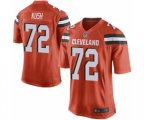 Cleveland Browns #72 Eric Kush Game Orange Alternate Football Jersey
