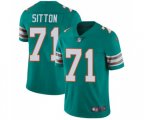Miami Dolphins #71 Josh Sitton Aqua Green Alternate Vapor Untouchable Limited Player Football Jersey