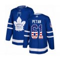 Toronto Maple Leafs #61 Nic Petan Authentic Royal Blue USA Flag Fashion Hockey Jersey
