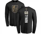 Vegas Golden Knights #68 T.J. Tynan Black Backer Long Sleeve T-Shirt