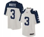Dallas Cowboys #3 Mike White Limited White Throwback Alternate Football Jersey