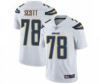 Los Angeles Chargers #78 Trent Scott White Vapor Untouchable Limited Player Football Jersey