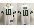 Green Bay Packers #10 jordan love White Team Color Vapor Untouchable Limited Player Football Jersey