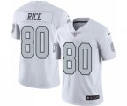 Oakland Raiders #80 Jerry Rice Elite White Rush Vapor Untouchable Football Jersey