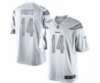 Los Angeles Chargers #14 Dan Fouts Limited White Platinum Football Jersey