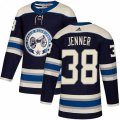 Columbus Blue Jackets #38 Boone Jenner Authentic Navy Blue Alternate NHL Jersey