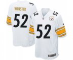 Pittsburgh Steelers #52 Mike Webster Game White Football Jersey