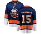 New York Islanders #15 Cal Clutterbuck Fanatics Branded Royal Blue Home Breakaway NHL Jersey