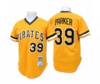 Pittsburgh Pirates #39 Dave Parker Authentic Gold Throwback Baseball Jersey
