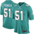 Miami Dolphins #51 Mike Pouncey Game Aqua Green Team Color NFL Jersey