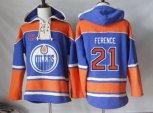 Edmonton Oilers #21 Andrew Ference Orange Sawyer Hooded Sweatshirt Stitched NHL Jersey