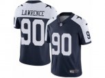 Dallas Cowboys #90 Demarcus Lawrence Vapor Untouchable Limited Navy Blue Throwback Alternate NFL Jersey