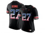 2016 US Flag Fashion Ohio State Buckeyes Eddie George #27 College Football Limited Jersey - Blackout