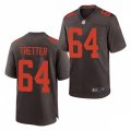 Cleveland Browns #64 J.C. Tretter Nike Brown Alternate Player Vapor Limited Jersey