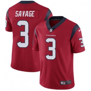 Houston Texans #3 Tom Savage Limited Red Alternate Vapor Untouchable NFL Jersey