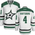 Dallas Stars #4 Craig Hartsburg Authentic White Away NHL Jersey