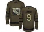 Adidas New York Rangers #9 Adam Graves Green Salute to Service Stitched NHL Jersey