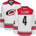 Carolina Hurricanes #4 Haydn Fleury Authentic White Away NHL Jersey