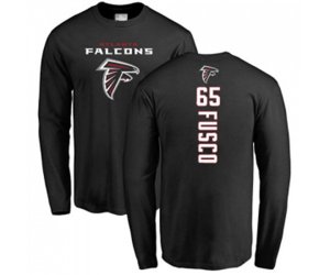 Atlanta Falcons #65 Brandon Fusco Black Backer Long Sleeve T-Shirt