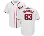 Washington Nationals #63 Sean Doolittle Replica White Home Cool Base Baseball Jersey