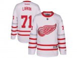 Detroit Red Wings #71 Dylan Larkin White 2017 Centennial Classic Stitched NHL Jersey