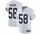 Oakland Raiders #58 Kyle Wilber White Vapor Untouchable Limited Player NFL Jersey