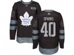 Toronto Maple Leafs #40 Garret Sparks Authentic Black 1917-2017 100th Anniversary NHL Jersey
