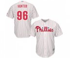 Philadelphia Phillies #96 Tommy Hunter Replica White Red Strip Home Cool Base Baseball Jersey