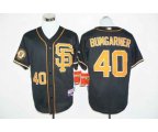 San Francisco Giants #40 Madison Bumgarner Black whith Gold Cool Base Stitched MLB Jerse