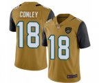 Jacksonville Jaguars #18 Chris Conley Limited Gold Rush Vapor Untouchable Football Jersey