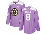 Adidas Boston Bruins #8 Cam Neely Purple Authentic Fights Cancer Stitched NHL Jersey