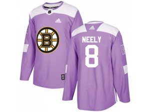 Adidas Boston Bruins #8 Cam Neely Purple Authentic Fights Cancer Stitched NHL Jersey