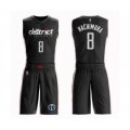 Washington Wizards #8 Rui Hachimura Swingman Black Basketball Suit Jersey - City Edition