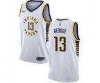 Indiana Pacers #13 Paul George Swingman White Basketball Jersey - Association Edition