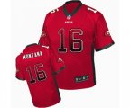 San Francisco 49ers #16 Joe Montana Elite Red Drift Fashion Football Jersey