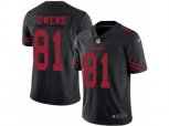 San Francisco 49ers #81 Terrell Owens Limited Black Rush NFL Jersey
