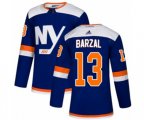 New York Islanders #13 Mathew Barzal Authentic Blue Alternate NHL Jersey