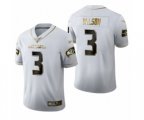 Seattle Seahawks #3 Russell Wilson Limited White Golden Edition Football Jersey