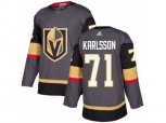 Vegas Golden Knights #71 William Karlsson Authentic Gray Home NHL Jersey