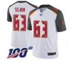 Tampa Bay Buccaneers #63 Lee Roy Selmon White Vapor Untouchable Limited Player 100th Season Football Jersey