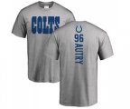 Indianapolis Colts #96 Denico Autry Ash Backer T-Shirt
