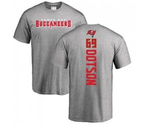 Tampa Bay Buccaneers #69 Demar Dotson Ash Backer T-Shirt