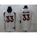 Denver Broncos #33 Javonte Williams Nike White Stitched Limited Jersey