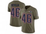 New England Patriots #46 James Develin Limited Olive 2017 Salute to Service NFL Jersey