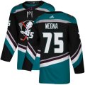 Anaheim Ducks #75 Jaycob Megna Authentic Black Teal Third NHL Jersey